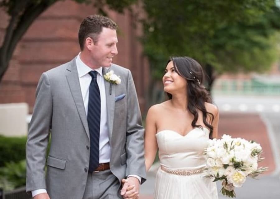 Ryan Whitney and Bryanah Whintey on their wedding in June 2017 